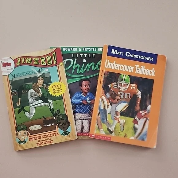 Lot of 3 Sports Related Books for Grades 2nd & 3rd. Signed Copy of Little Rhinos - Picture 1 of 9